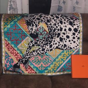 100% Silk 90CM Appaloosa Des Steppes Hermes Scarf